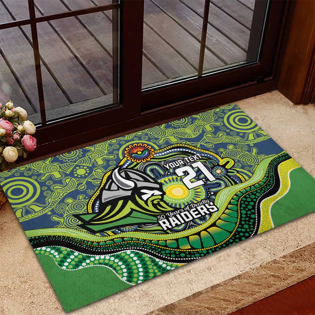 Custom Canberra Honouring First Nations Rubber Doormat NAIDOC 2026 Deadly 50 Years