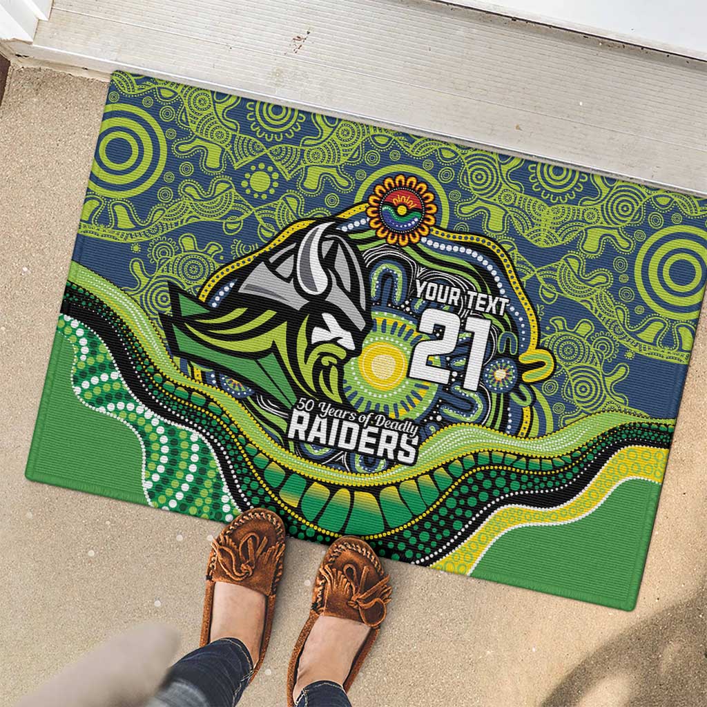 Custom Canberra Honouring First Nations Rubber Doormat NAIDOC 2026 Deadly 50 Years