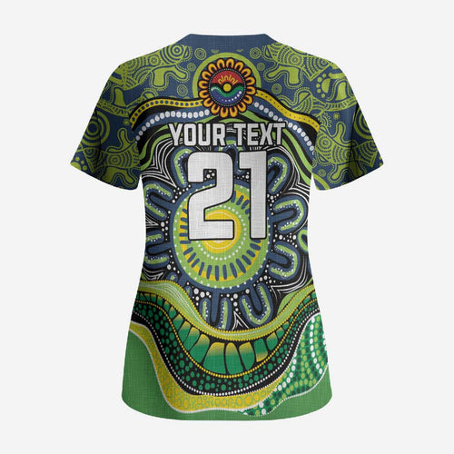 Custom Canberra Honouring First Nations Scrub Top NAIDOC 2026 Deadly 50 Years