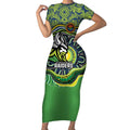 Custom Canberra Honouring First Nations Short Sleeve Bodycon Dress NAIDOC 2026 Deadly 50 Years