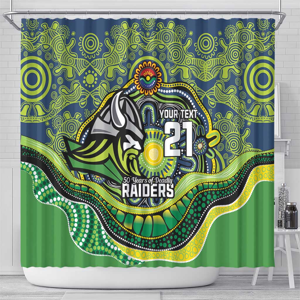 Custom Canberra Honouring First Nations Shower Curtain NAIDOC 2026 Deadly 50 Years