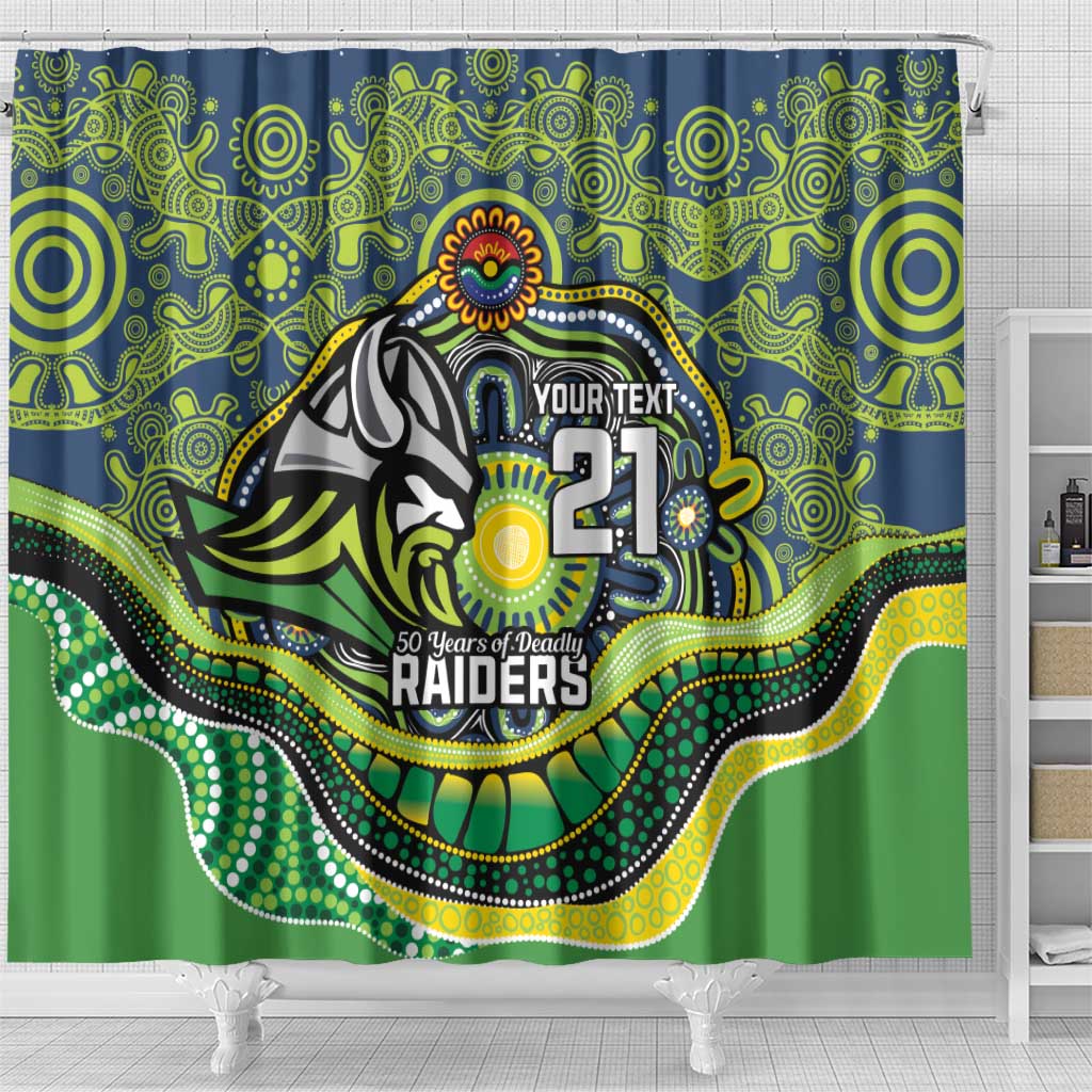 Custom Canberra Honouring First Nations Shower Curtain NAIDOC 2026 Deadly 50 Years