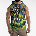 Custom Canberra Honouring First Nations Sleeveless Hoodie NAIDOC 2026 Deadly 50 Years