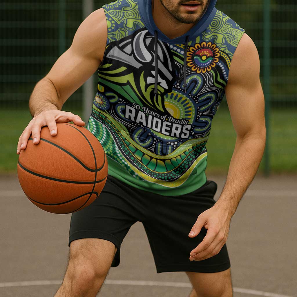Custom Canberra Honouring First Nations Sleeveless Hoodie NAIDOC 2026 Deadly 50 Years