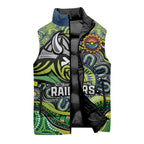 Custom Canberra Honouring First Nations Sleeveless Puffer Jacket NAIDOC 2026 Deadly 50 Years