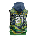 Custom Canberra Honouring First Nations Sleeveless Zip Hoodie NAIDOC 2026 Deadly 50 Years