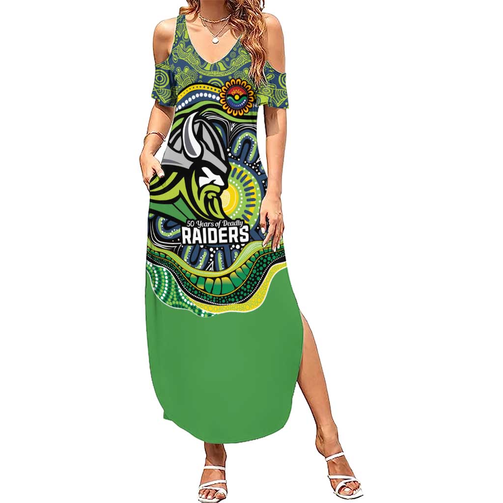 Custom Canberra Honouring First Nations Summer Maxi Dress NAIDOC 2026 Deadly 50 Years