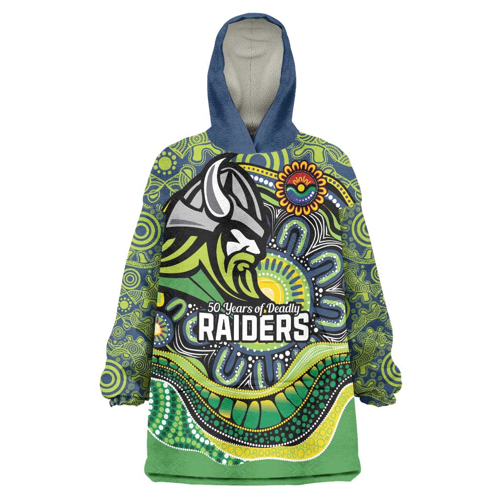 Custom Canberra Honouring First Nations Wearable Blanket Hoodie NAIDOC 2026 Deadly 50 Years