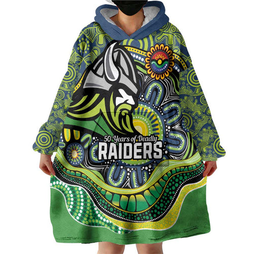 Custom Canberra Honouring First Nations Wearable Blanket Hoodie NAIDOC 2026 Deadly 50 Years