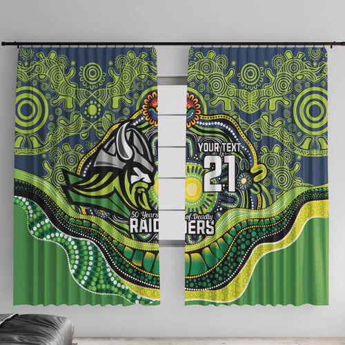 Custom Canberra Honouring First Nations Window Curtain NAIDOC 2026 Deadly 50 Years