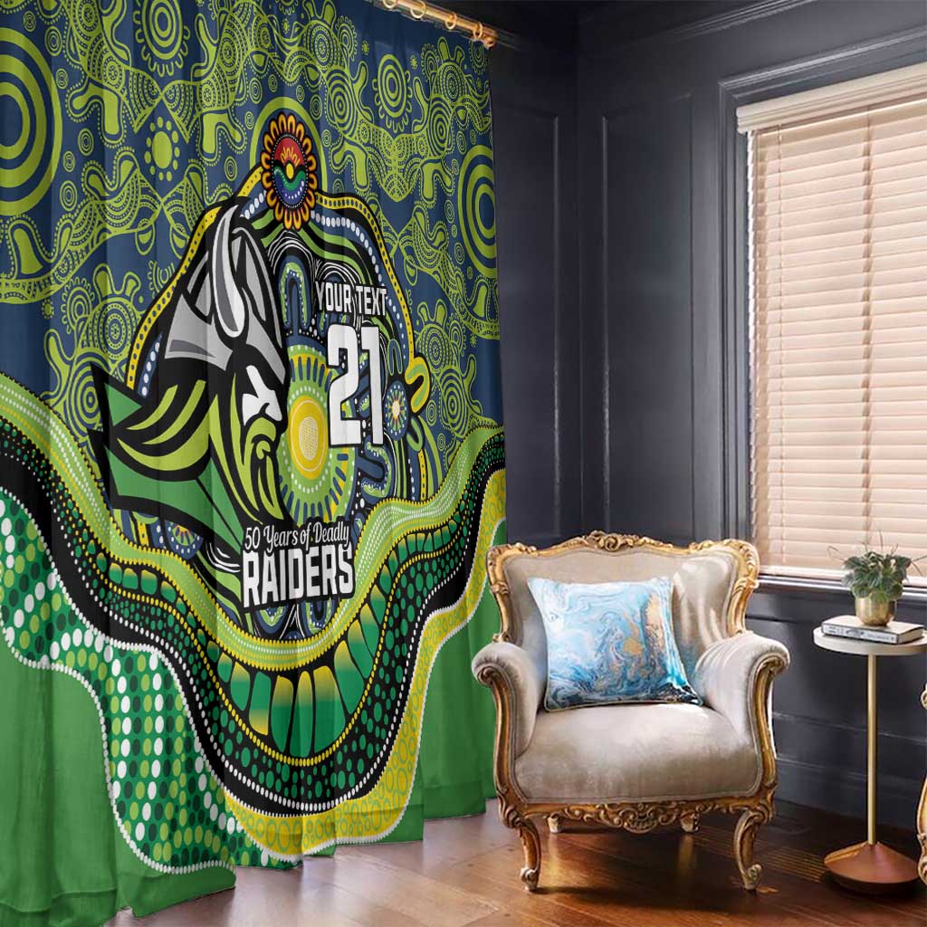 Custom Canberra Honouring First Nations Window Curtain NAIDOC 2026 Deadly 50 Years