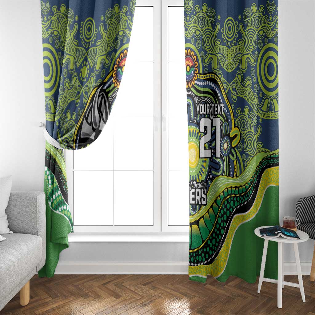 Custom Canberra Honouring First Nations Window Curtain NAIDOC 2026 Deadly 50 Years
