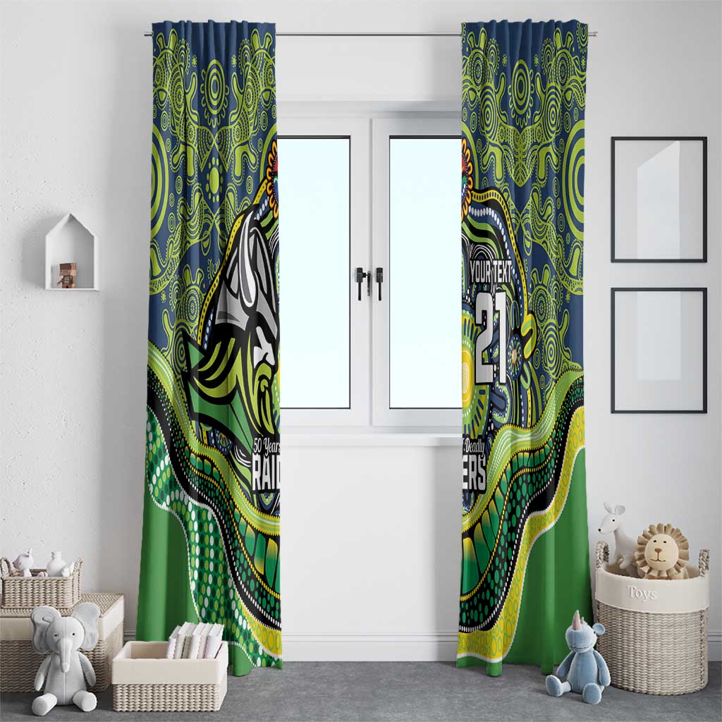 Custom Canberra Honouring First Nations Window Curtain NAIDOC 2026 Deadly 50 Years