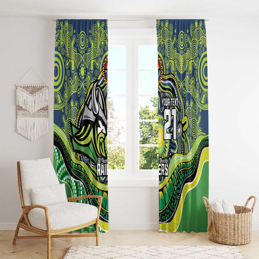 Custom Canberra Honouring First Nations Window Curtain NAIDOC 2026 Deadly 50 Years
