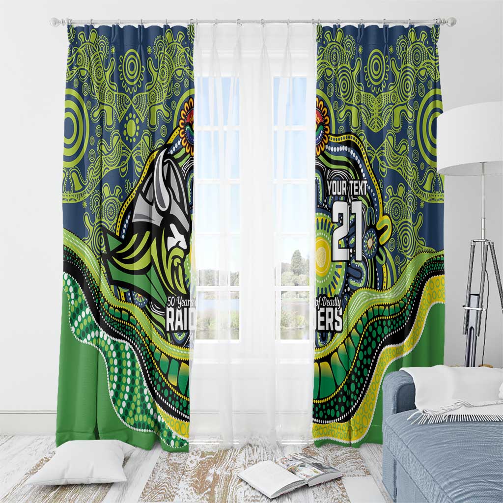 Custom Canberra Honouring First Nations Window Curtain NAIDOC 2026 Deadly 50 Years