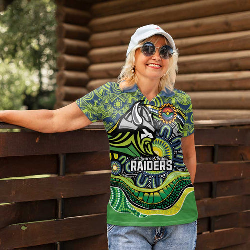 Custom Canberra Honouring First Nations Women Polo Shirt NAIDOC 2026 Deadly 50 Years