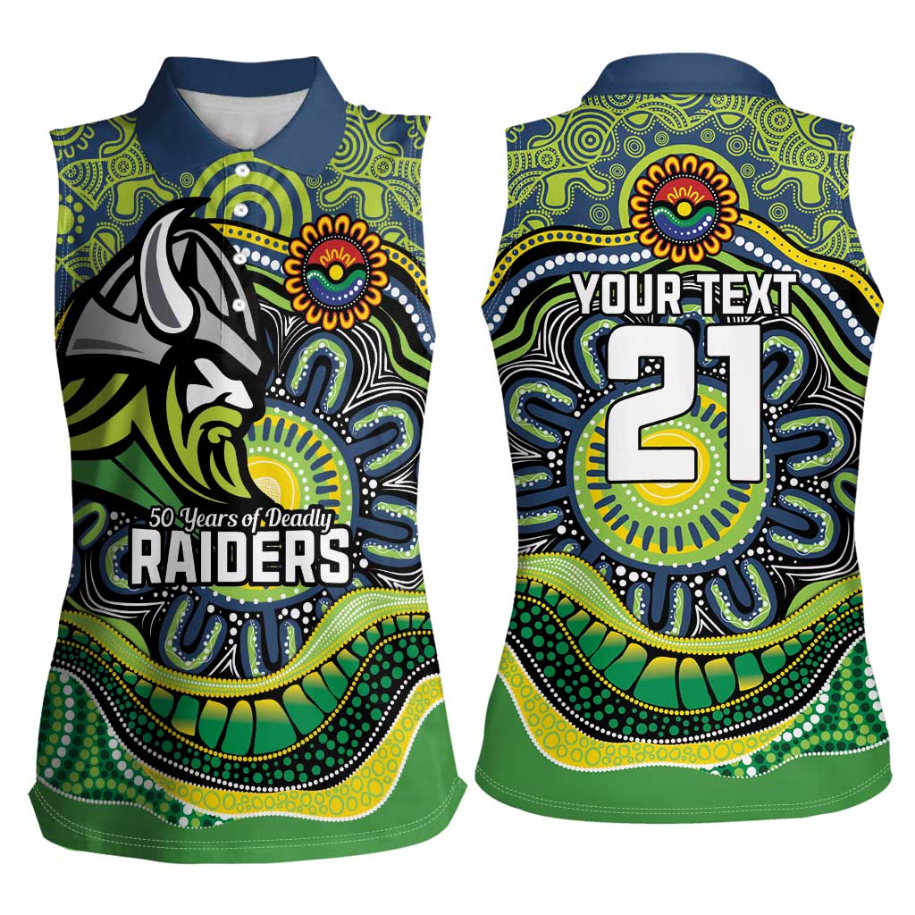 Custom Canberra Honouring First Nations Women Sleeveless Polo Shirt NAIDOC 2026 Deadly 50 Years