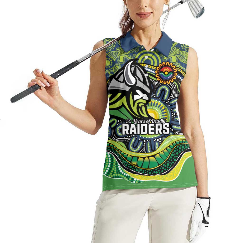 Custom Canberra Honouring First Nations Women Sleeveless Polo Shirt NAIDOC 2026 Deadly 50 Years