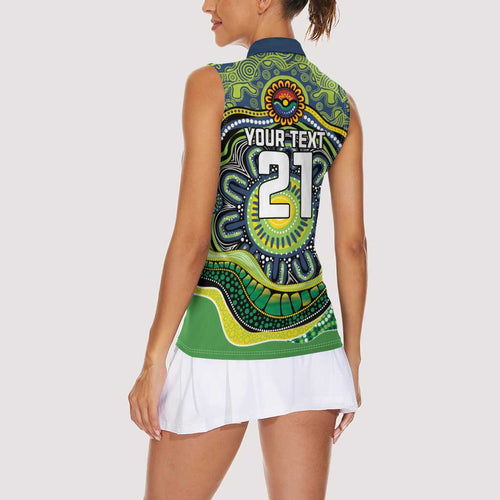 Custom Canberra Honouring First Nations Women Sleeveless Polo Shirt NAIDOC 2026 Deadly 50 Years