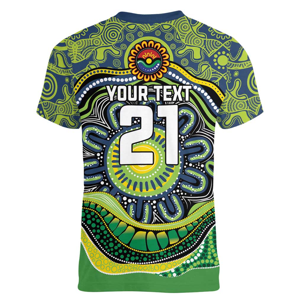 Custom Canberra Honouring First Nations Women V-Neck T-Shirt NAIDOC 2026 Deadly 50 Years
