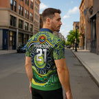 Custom Canberra Honouring First Nations Zipper Polo Shirt NAIDOC 2026 Deadly 50 Years