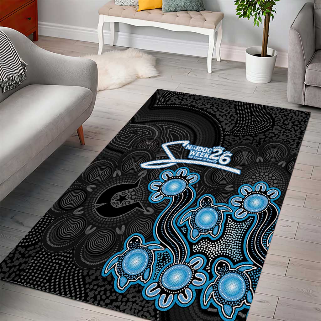Adelaide Strikers NAIDOC Week 2026 Area Rug Sea Turtles Aboriginal Art