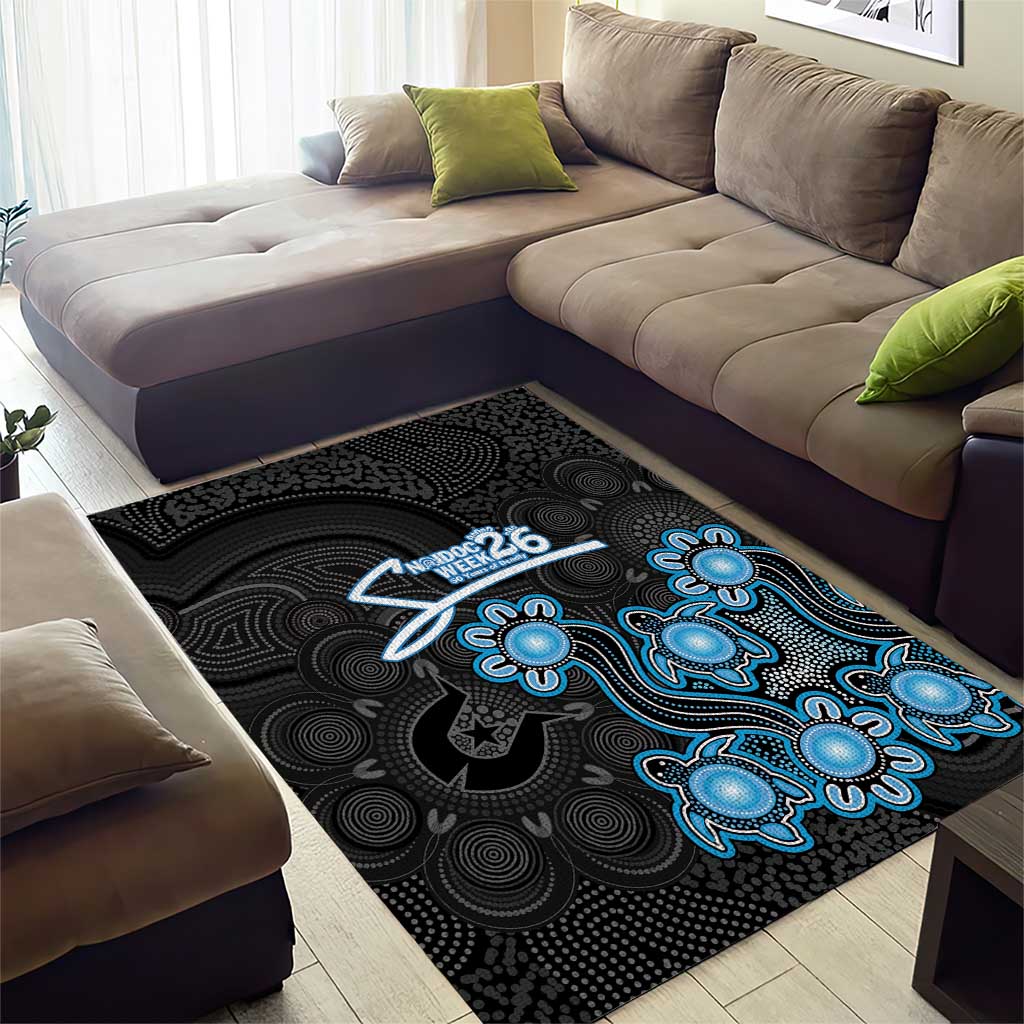 Adelaide Strikers NAIDOC Week 2026 Area Rug Sea Turtles Aboriginal Art