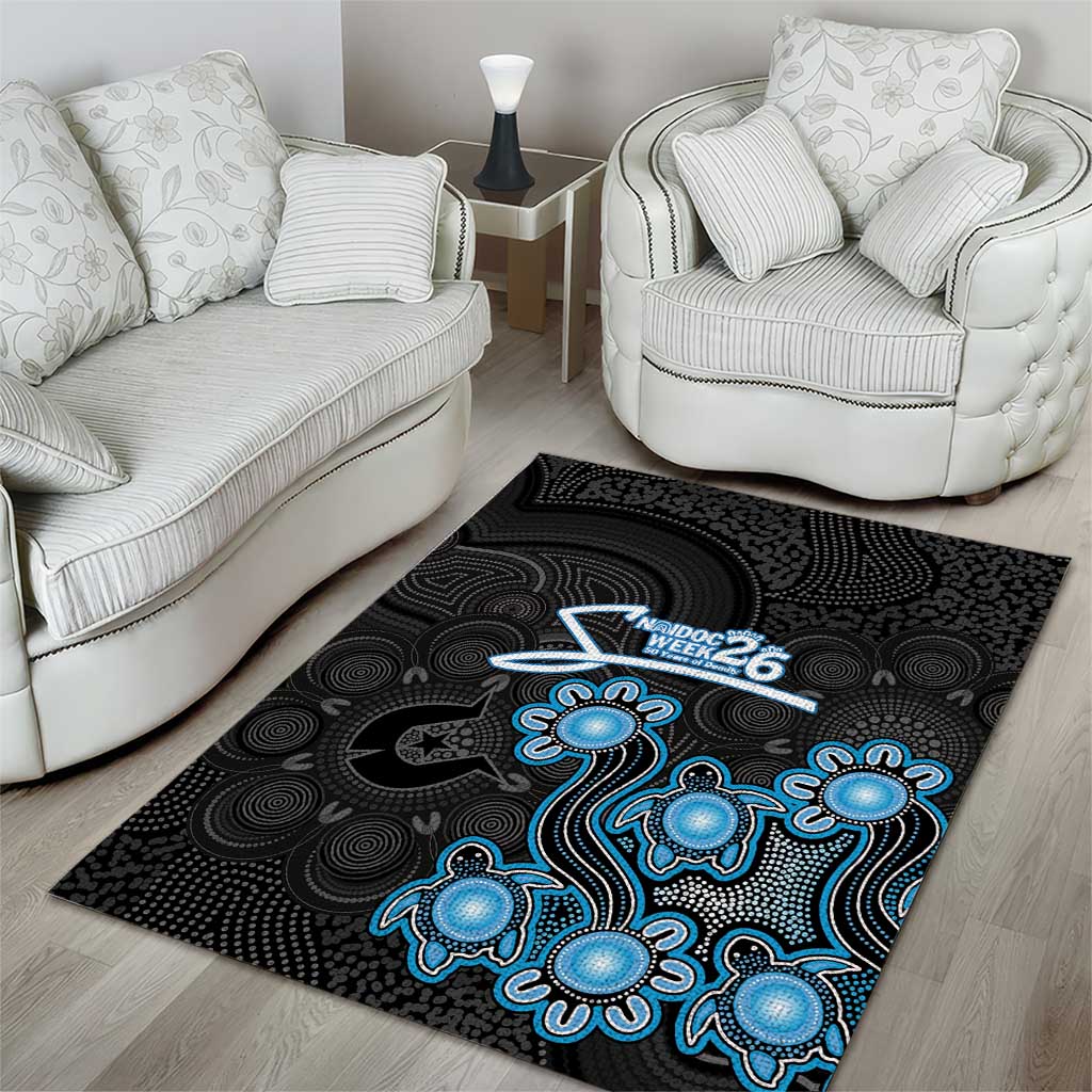 Adelaide Strikers NAIDOC Week 2026 Area Rug Sea Turtles Aboriginal Art