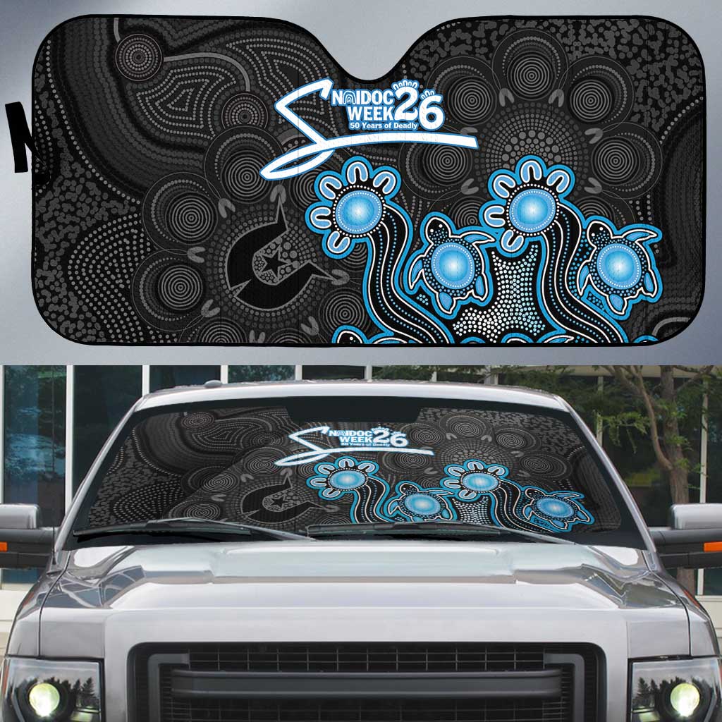 Adelaide Strikers NAIDOC Week 2026 Auto Sun Shade Sea Turtles Aboriginal Art