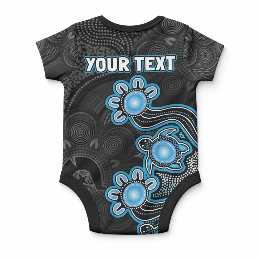Personalised Adelaide Strikers NAIDOC Week 2026 Baby Onesie Sea Turtles Aboriginal Art