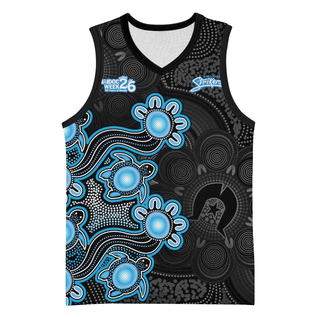 Personalised Adelaide Strikers NAIDOC Week 2026 Basketball Jersey Sea Turtles Aboriginal Art