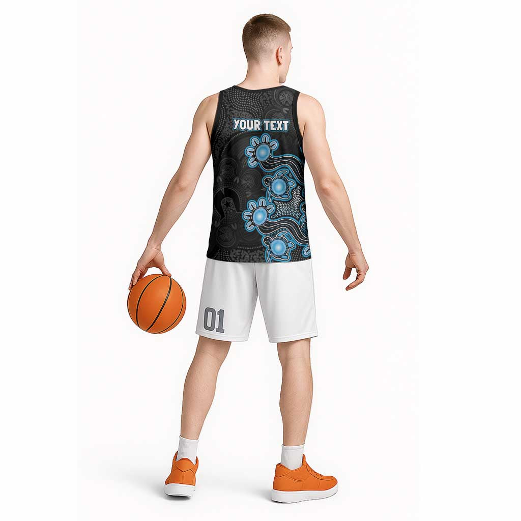 Personalised Adelaide Strikers NAIDOC Week 2026 Basketball Jersey Sea Turtles Aboriginal Art