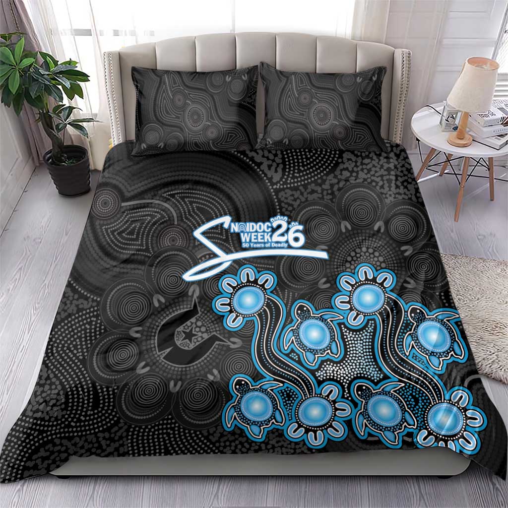 Adelaide Strikers NAIDOC Week 2026 Bedding Set Sea Turtles Aboriginal Art