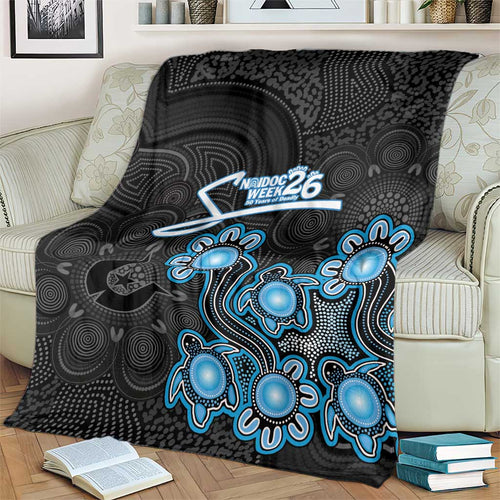 Adelaide Strikers NAIDOC Week 2026 Blanket Sea Turtles Aboriginal Art
