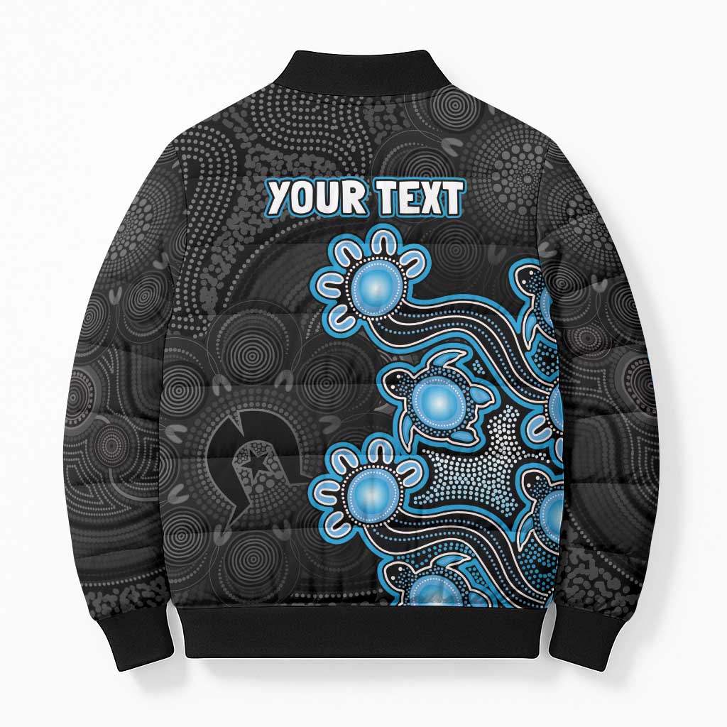 Personalised Adelaide Strikers NAIDOC Week 2026 Bomber Puffer Jacket Sea Turtles Aboriginal Art