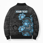 Personalised Adelaide Strikers NAIDOC Week 2026 Bomber Puffer Jacket Sea Turtles Aboriginal Art