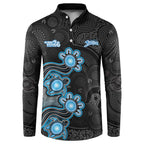 Personalised Adelaide Strikers NAIDOC Week 2026 Button Sweatshirt Sea Turtles Aboriginal Art