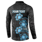 Personalised Adelaide Strikers NAIDOC Week 2026 Button Sweatshirt Sea Turtles Aboriginal Art