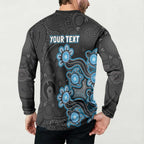 Personalised Adelaide Strikers NAIDOC Week 2026 Button Sweatshirt Sea Turtles Aboriginal Art