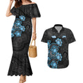 Personalised Adelaide Strikers NAIDOC Week 2026 Couples Matching Mermaid Dress and Hawaiian Shirt Sea Turtles Aboriginal Art