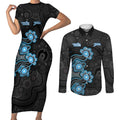 Personalised Adelaide Strikers NAIDOC Week 2026 Couples Matching Short Sleeve Bodycon Dress and Long Sleeve Button Shirt Sea Turtles Aboriginal Art
