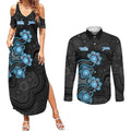 Personalised Adelaide Strikers NAIDOC Week 2026 Couples Matching Summer Maxi Dress and Long Sleeve Button Shirt Sea Turtles Aboriginal Art