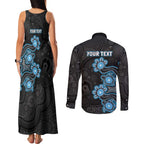 Personalised Adelaide Strikers NAIDOC Week 2026 Couples Matching Tank Maxi Dress and Long Sleeve Button Shirt Sea Turtles Aboriginal Art