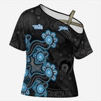Personalised Adelaide Strikers NAIDOC Week 2026 Cross Shoulder Shirt Sea Turtles Aboriginal Art