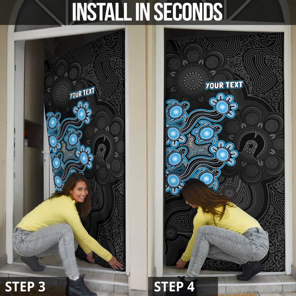 Personalised Adelaide Strikers NAIDOC Week 2026 Door Cover Sea Turtles Aboriginal Art