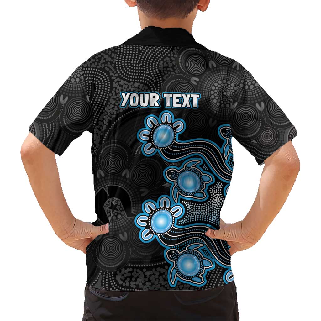 Personalised Adelaide Strikers NAIDOC Week 2026 Family Matching Off Shoulder Maxi Dress and Hawaiian Shirt Sea Turtles Aboriginal Art
