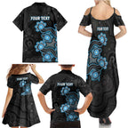 Personalised Adelaide Strikers NAIDOC Week 2026 Family Matching Summer Maxi Dress and Hawaiian Shirt Sea Turtles Aboriginal Art