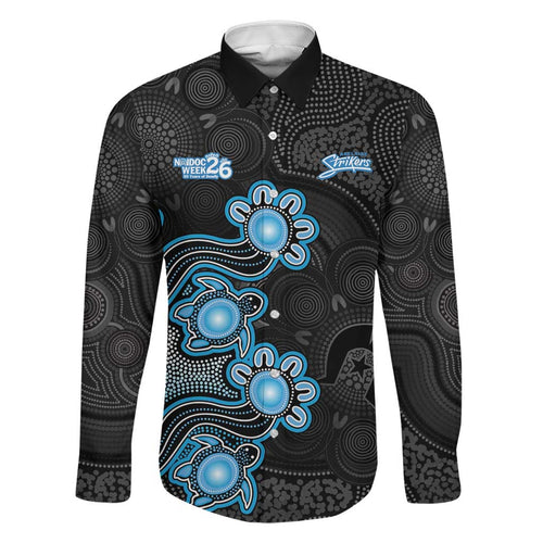Personalised Adelaide Strikers NAIDOC Week 2026 Family Matching Summer Maxi Dress and Hawaiian Shirt Sea Turtles Aboriginal Art