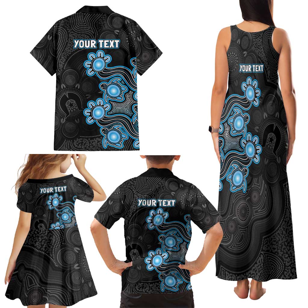 Personalised Adelaide Strikers NAIDOC Week 2026 Family Matching Tank Maxi Dress and Hawaiian Shirt Sea Turtles Aboriginal Art