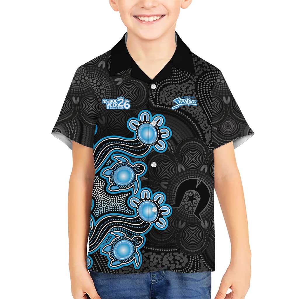 Personalised Adelaide Strikers NAIDOC Week 2026 Hawaiian Shirt Sea Turtles Aboriginal Art